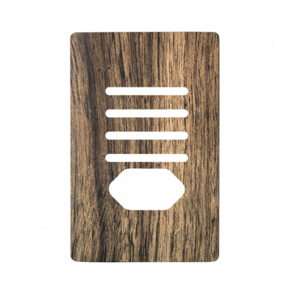 Placa p/ 4 Interruptores + Tomada (especial) 4x2 - Novara Carvalho Placa p/ 4 Interruptores + Tomada (especial) 4x2 - Novara Carvalho